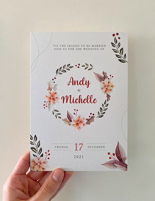 Weddingcard Andy & Michelle