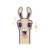 Llama wow - Bubble-free sticker