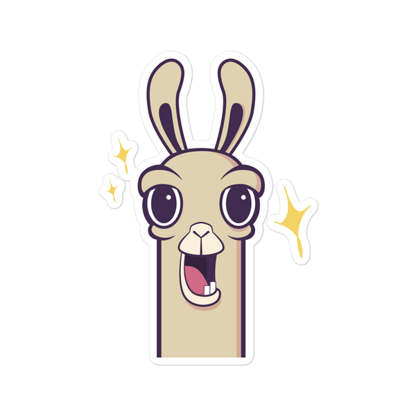 Llama wow - Bubble-free sticker