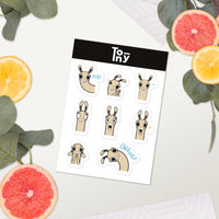 Tony's Llamas Sticker Sheet